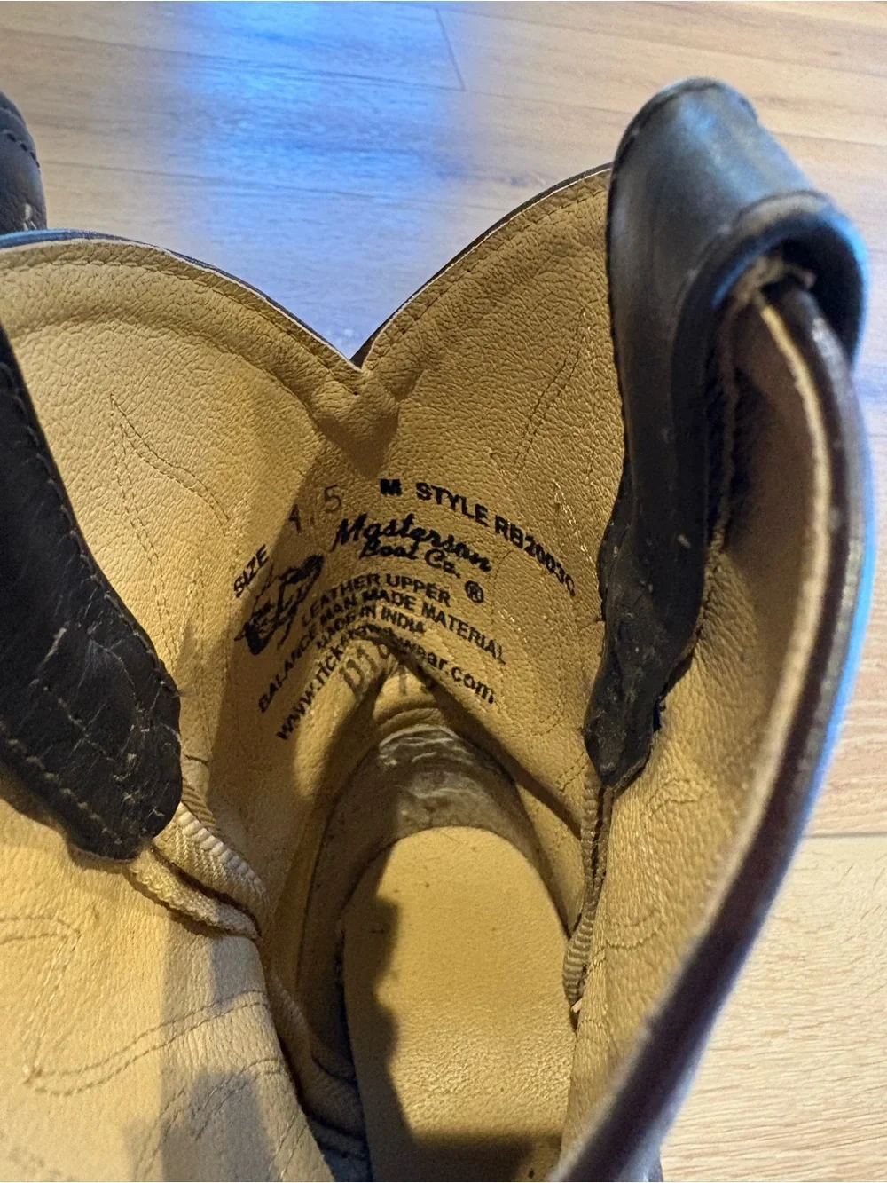 Malden Brown and Black Kids Western Cowboy Boots